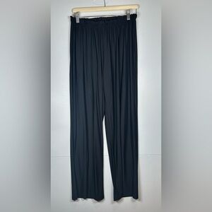 Bon APPLE Tea Elegant Black Wide Leg Women's Pants. Has Stretch. Size Medium